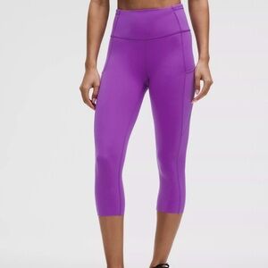 Lululemon Fast & Free High Rise Crop Tight 19” Pocket Legging Nulux Run Gym  6